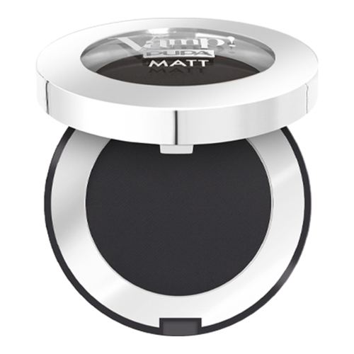 Pupa Vamp! Matt - White Chalk 010, 2.5g/0.09 oz Pupa Vamp! Matt - Dark Chocolate 050 on white background