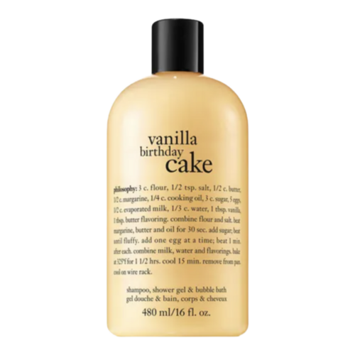 Philosophy Vanilla Birthday Cake Shower Gel, 480ml/16 fl oz Philosophy Vanilla Birthday Cake Shower Gel on white background