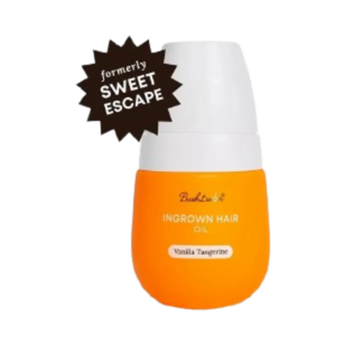 Bushbalm Vanilla Tangerine Oil Ingrown Hair, 30ml/1.01 fl oz Bushbalm Vanilla Tangerine Oil Ingrown Hair on white background
