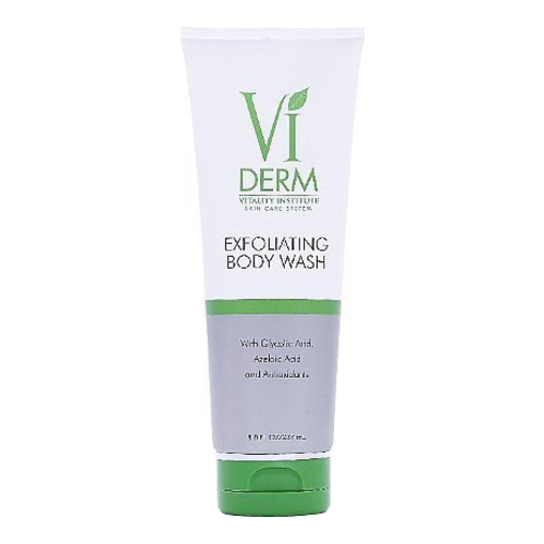 Vi Derm Exfoliating Body Wash, 237ml/8 fl oz VI Derm Beauty Exfoliating Body Wash on white background