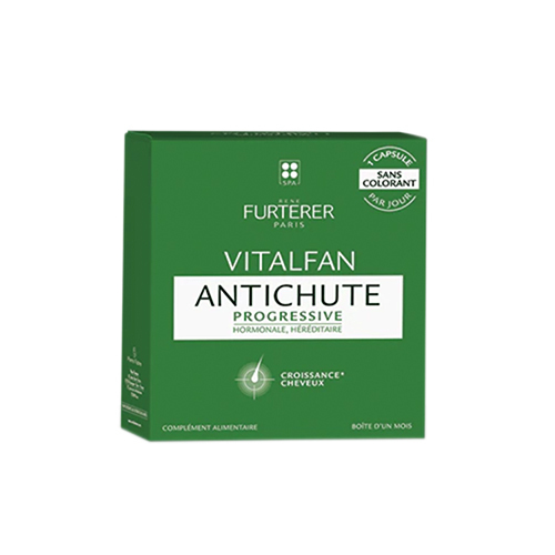 Rene Furterer Vitalfan Progressive Hairloss, 30 capsules Rene Furterer Vitalfan Progressive Hairloss on white background
