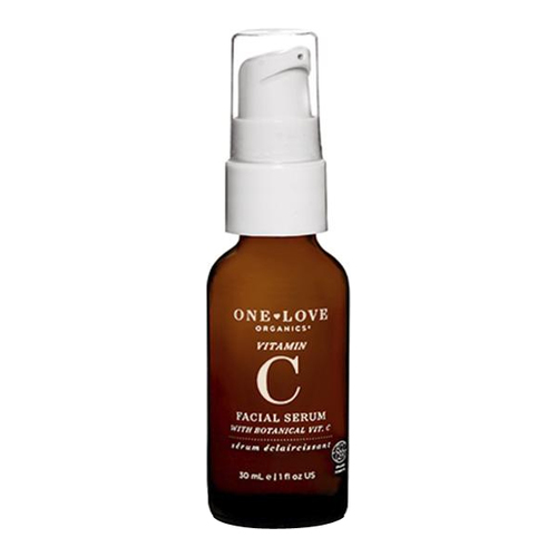 One Love Organics Vitamin C Brightening Facial Serum, 30ml/1 fl oz One Love Organics Vitamin C Brightening Facial Serum on white background