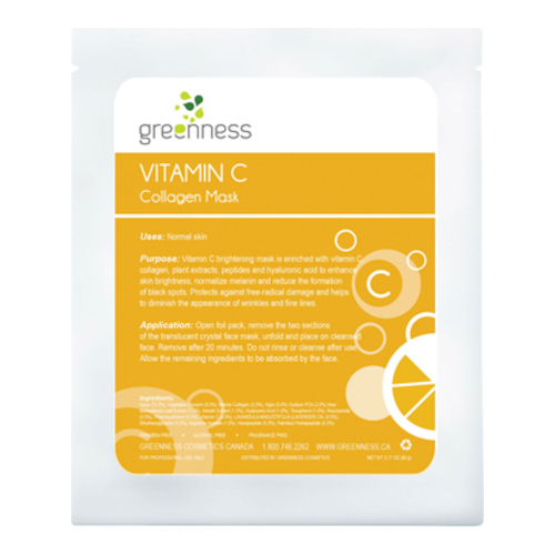 Greeness Cosmetics Vitamin C Collagen Mask, 90g/3.2 oz