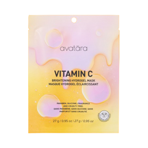 Avatara Vitamin C Mask Brightening Hydrogel Mask on white background