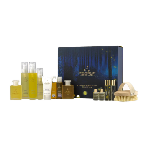 Aromatherapy Associates Wellness Wonderland Collection on white background