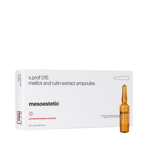 Mesoestetic X.prof 015 Melilot And Rutin Extract Ampoules on white background