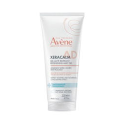 XeraCalm A.D Replenishing Milky Gel on white background
