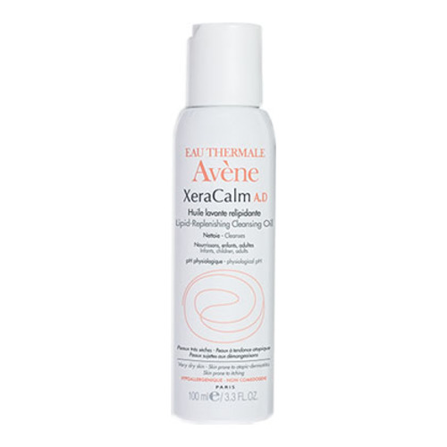 Avene XeraCalm Cleansing Oil on white background