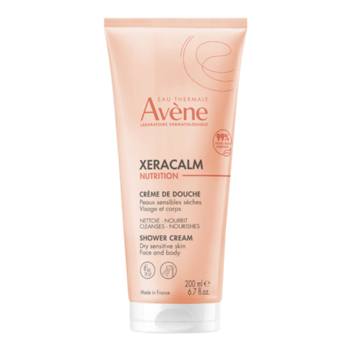 Avene XeraCalm Nutrition Shower Cream, 200ml/6.76 fl oz Avene XeraCalm Nutrition Shower Cream on white background