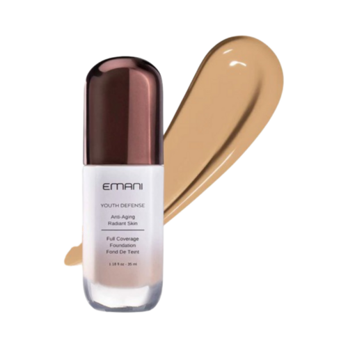 Emani Youth Defense Foundation - Medium Light, 35ml/1.18 fl oz Emani Youth Defense Foundation - Light on white background