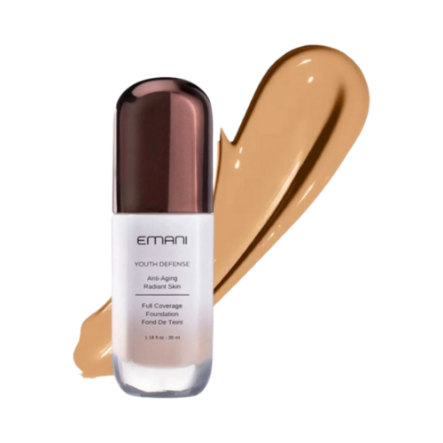 Emani Youth Defense Foundation - Medium Light, 35ml/1.18 fl oz Emani Youth Defense Foundation - Light on white background