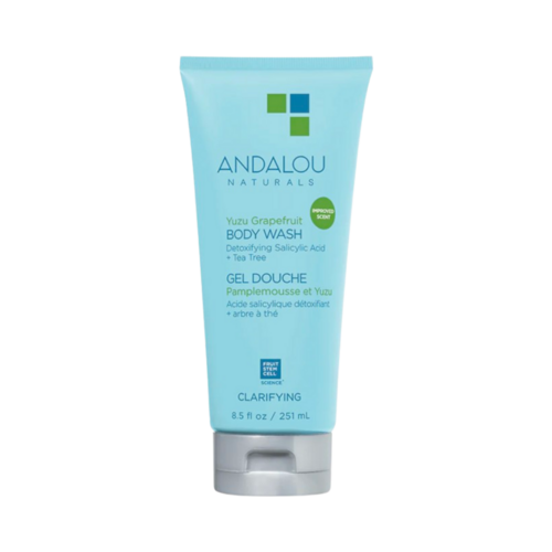 Andalou Naturals Yuzu Grapefruit Shower Gel, 251ml/8.49 fl oz Andalou Naturals Yuzu Grapefruit Shower Gel on white background