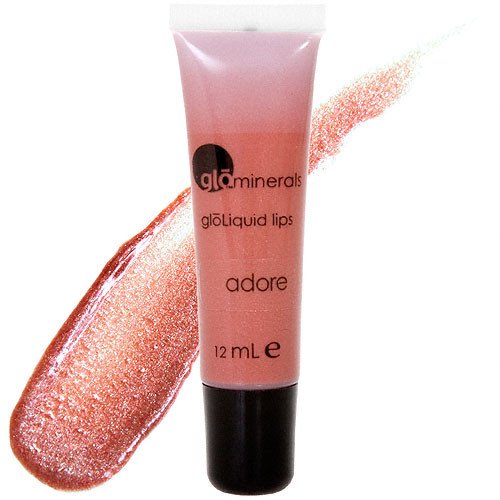 gloMinerals gloLiquid Lips - Flirt, 11.8ml/0.4 oz gloMinerals gloLiquid Lips - Adore on white background