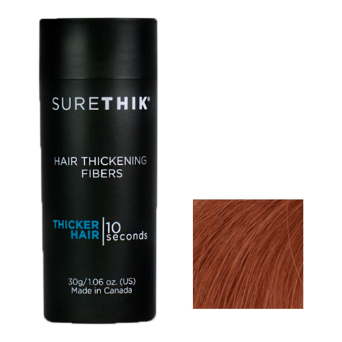 Surethik Hair Thickening Fibers Medium Brown, 30g/1.1 oz Surethik Hair Thickening Fibers Dark Brown on white background