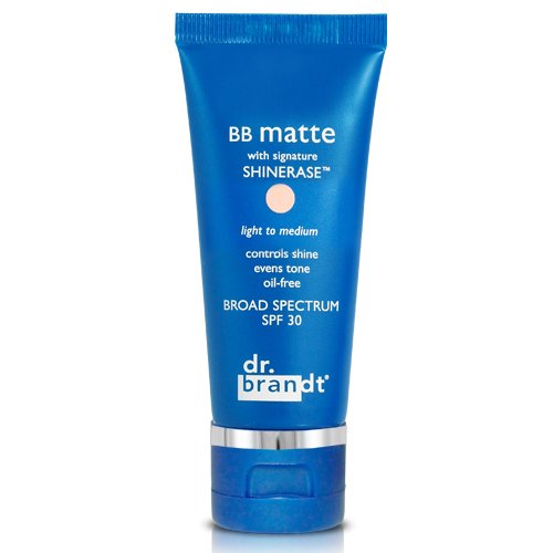 Dr Brandt BB Matte with Shinerase (Medium-Dark), 30ml/1 fl oz Dr Brandt BB Matte with Shinerase (Light-Medium) on white background