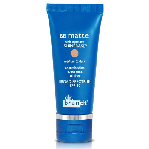 Dr Brandt BB Matte with Shinerase (Medium-Dark), 30ml/1 fl oz Dr Brandt BB Matte with Shinerase (Light-Medium) on white background