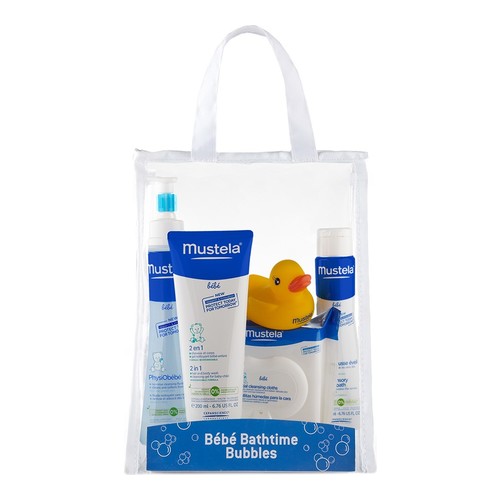 Mustela Bebe Bathtime Bubbles, 1 set Mustela Bebe Bathtime Bubbles on white background
