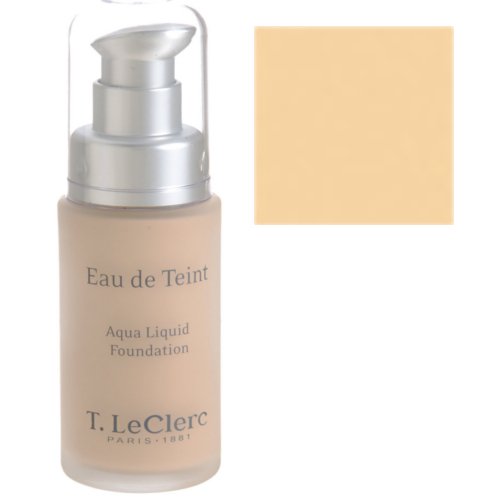T LeClerc Aqua Liquid Foundation 01 - Porcelaine Light on white background