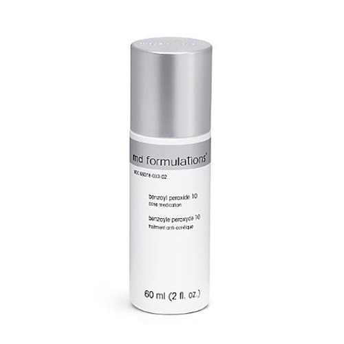 MD Formulations Benzoyl Peroxide 10, 60ml/2.0 fl oz MD Formulations Benzoyl Peroxide 10 on white background