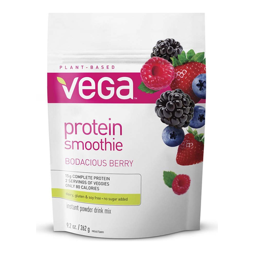 Vega Protein Smoothie - Viva Vanilla , 276g/9.7 oz Vega Protein Smoothie - Bodacious Berry on white background