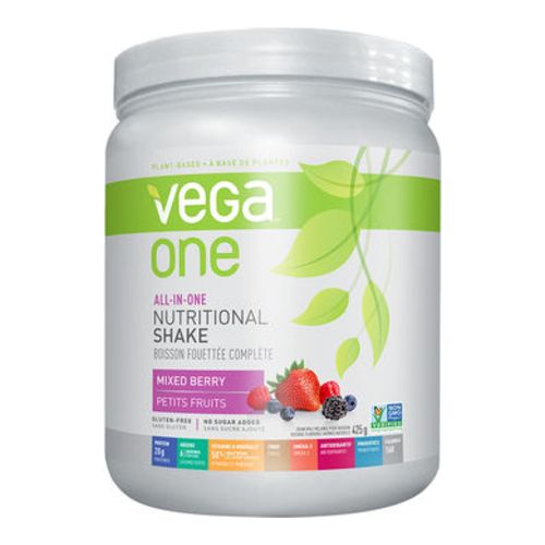 Vega All in One Nutritional Shake (Small) - Mocha, 416g/14.7 oz Vega One All-In-One Nutritional Shake (Small) - French Vanilla on white background