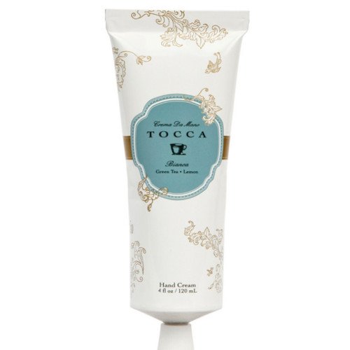 Tocca Beauty Crema da Mano Luxe - Stella: Blood Orange Hand Cream, 120ml/4 oz Tocca Beauty Crema da Mano Luxe - Bianca: Green Tea & Lemon Hand Cream on white background