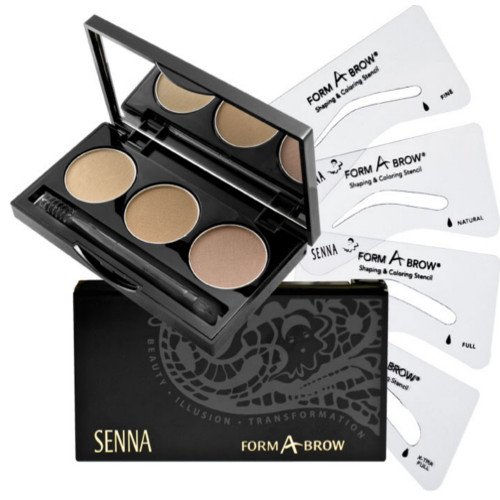 Senna Cosmetics Form-A-Brow Kit - Neutral, 4.5g/0.15 oz Senna Cosmetics Form-A-Brow Kit - Ash Blonde on white background