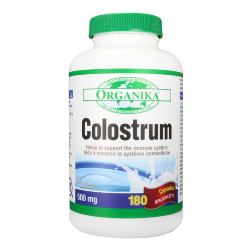 Organika Colostrum (Bovine), 180 x 500mg/7.5 grain Organika Colostrum (Bovine) on white background