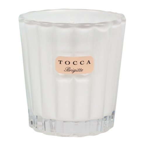 Tocca Beauty Candelina - Cleopatra: Grapefruit Cucumber, 80g/2.85 oz Tocca Beauty Candelina - Bianca: Green tea & Lemon on white background