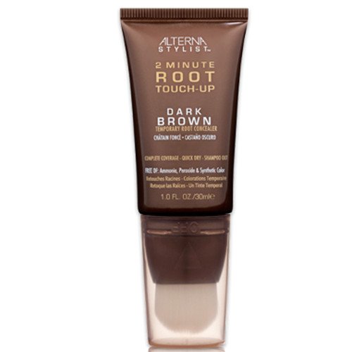 Alterna 2-Minute Root Touch Up - Dark Brown, 30ml/1 fl oz Alterna 2-Minute Root Touch Up - Black on white background
