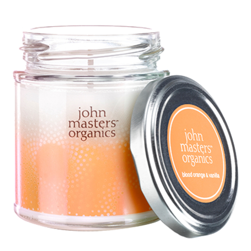 John Masters Organics Blood Orange and Vanilla Soy Wax Candle, 184g/6.5 oz John Masters Organics Blood Orange and Vanilla Soy Wax Candle on white background