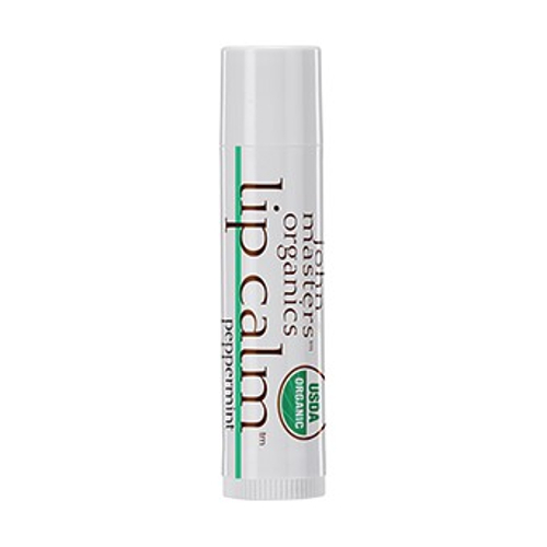 John Masters Organics Lip Calm - Raspberry, 4g/0.15 oz John Masters Organics Lip Calm - Peppermint on white background