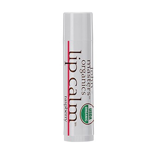 John Masters Organics Lip Calm - Raspberry, 4g/0.15 oz John Masters Organics Lip Calm - Peppermint on white background