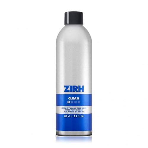 Zirh CLEAN Alpha-Hydroxy Face Wash, 250ml/8.4 fl oz Zirh on white background