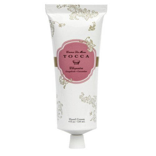 Tocca Beauty Crema da Mano Luxe - Stella: Blood Orange Hand Cream, 120ml/4 oz Tocca Beauty Crema da Mano Luxe - Bianca: Green Tea & Lemon Hand Cream on white background