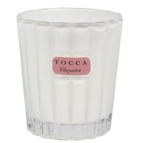 Tocca Beauty Candelina - Cleopatra: Grapefruit Cucumber, 80g/2.85 oz Tocca Beauty Candelina - Bianca: Green tea & Lemon on white background