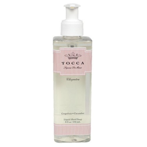 Tocca Beauty Sapone da Mano - Cleopatra: Grapefruit & Cucumber Hand Wash, 236ml/8 fl oz Tocca Beauty Sapone da Mano - Bianca: Green Tea & Lemon Hand Wash on white background