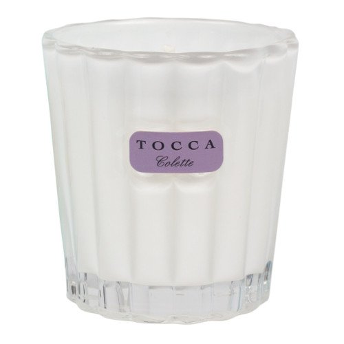 Tocca Beauty Candelina - Cleopatra: Grapefruit Cucumber, 80g/2.85 oz Tocca Beauty Candelina - Bianca: Green tea & Lemon on white background