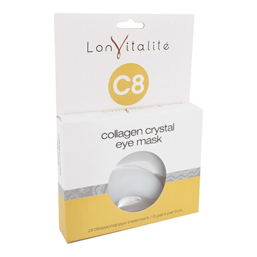 Lonvitalite C8 - Collagen Crystal Eye Mask, 6 pieces Lonvitalite C8 - Collagen Crystal Eye Mask on white background