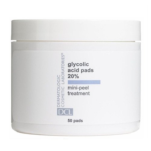 DCL Dermatologic Glycolic Acid Pads 20%, 50 Pads DCL Dermatologic Glycolic Acid Pads 20% on white background