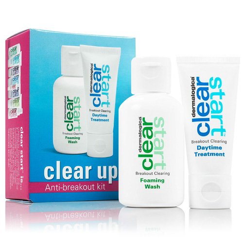 Naturally Yours Dermalogica Clear Up Anti-Breakout Kit on white background