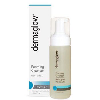 Dermaglow Foaming Cleanser - 150mL/5oz. Dermaglow on white background