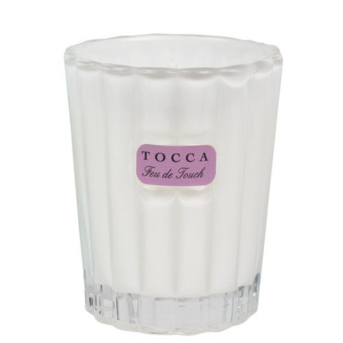 Tocca Beauty Candelina - Cleopatra: Grapefruit Cucumber, 80g/2.85 oz Tocca Beauty Candelina - Bianca: Green tea & Lemon on white background