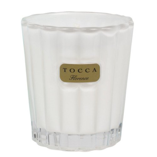 Tocca Beauty Candelina - Cleopatra: Grapefruit Cucumber, 80g/2.85 oz Tocca Beauty Candelina - Bianca: Green tea & Lemon on white background