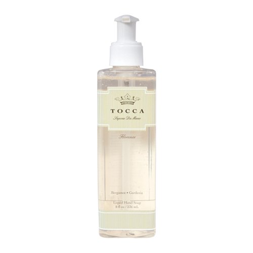 Tocca Beauty Sapone da Mano - Cleopatra: Grapefruit & Cucumber Hand Wash, 236ml/8 fl oz Tocca Beauty Sapone da Mano - Bianca: Green Tea & Lemon Hand Wash on white background