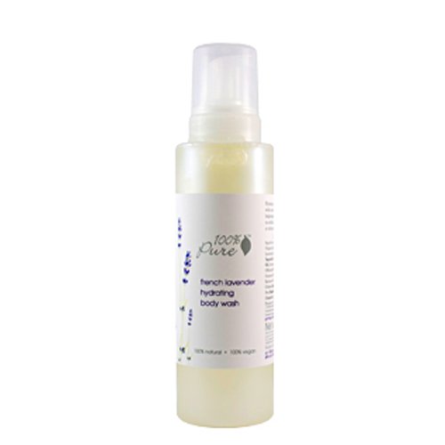 100% Pure Organic Strawberry Body Wash, 502ml/17 fl oz 100% Pure Organic Blood Orange Body Wash on white background