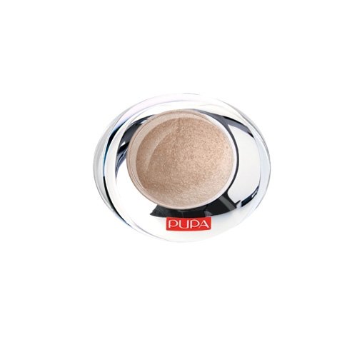Pupa Luminys Silk Eyeshadow Glamour Grey- 800 Pupa Luminys Silk Eyeshadow White -100 on white background