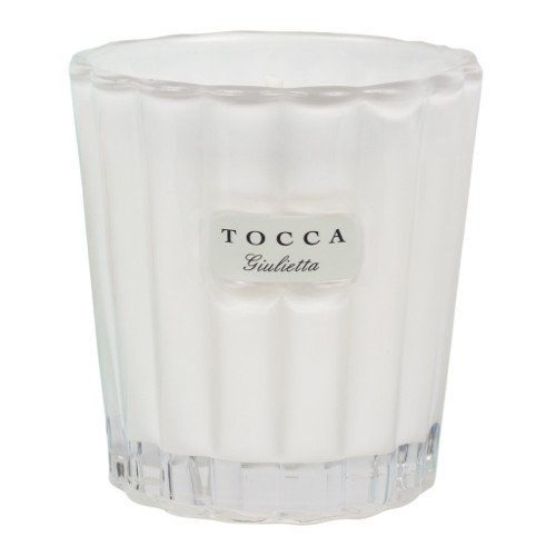 Tocca Beauty Candelina - Cleopatra: Grapefruit Cucumber, 80g/2.85 oz Tocca Beauty Candelina - Bianca: Green tea & Lemon on white background