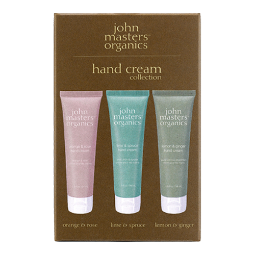 John Masters Organics Hand Cream Collection, 3 x 54ml/1.9 fl oz John Masters Organics Hand Cream Collection on white background