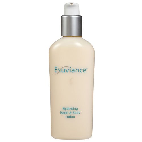 Exuviance Hydrating Hand & Body Lotion on white background